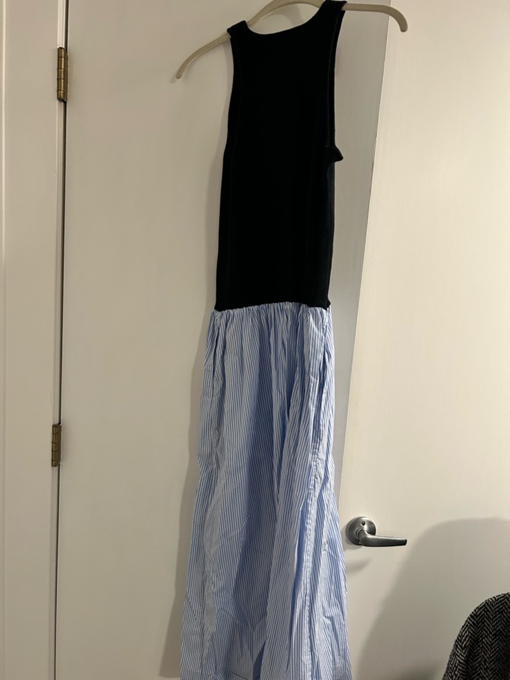 NAADAM Black & Light Blue Two-Tone Maxi Skirt - Picture 6 of 6